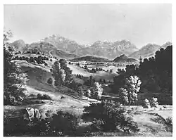 Баварский ландшафт (картина не сохранилась)