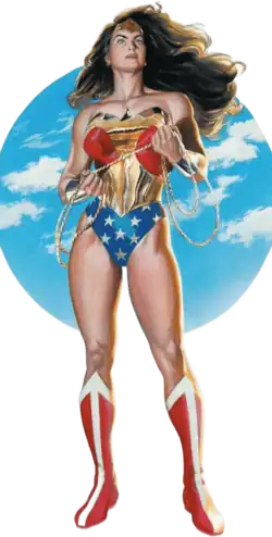 Чудо-женщина в комиксе DC Justice[англ.] (июнь 2006). Художники — Даг Брейтвейт и Алекс Росс