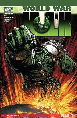 Обложка комикса World War Hulk 1 (август 2007)Художник — Дэвид Финч