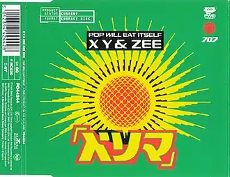 Обложка сингла Pop Will Eat Itself «X Y & Zee» (1991)