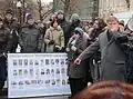 Сергей Митрохин представляет т. н. "Список Чурова", в котором указана только небольшая часть тех, кто, по словам С. Митрохина, уличён в фальсификация на выборах 4 декабря 2011 года.