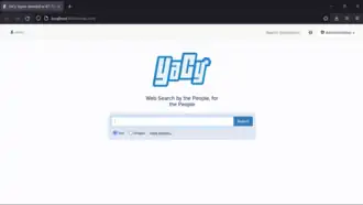 Скриншот программы YaCy