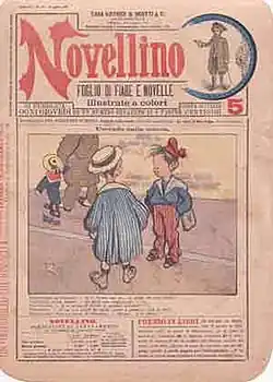Обложка журнала Novellino с рисунком Новелли, 1907