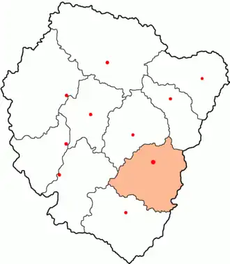 Ярославский уезд на карте