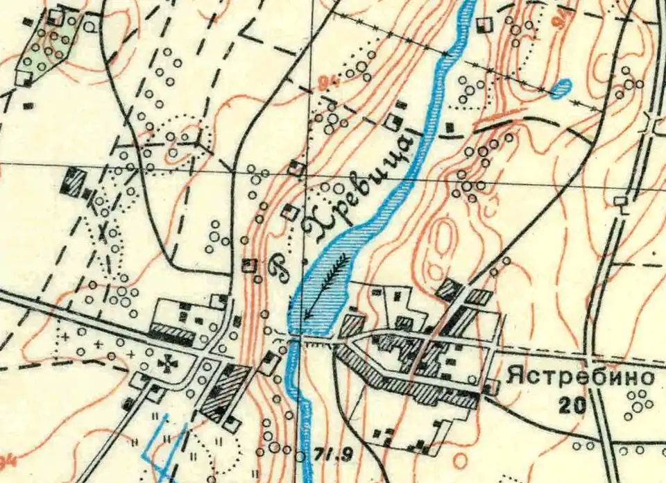 План села Ястребино. 1930 год