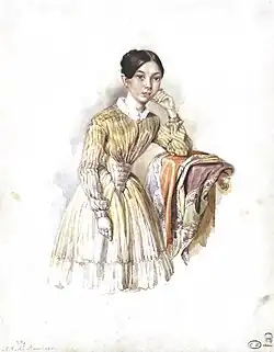 Е. И. Маковский. Александра Маковская. 1850-е годы