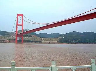 мост Ичан и река Янцзы