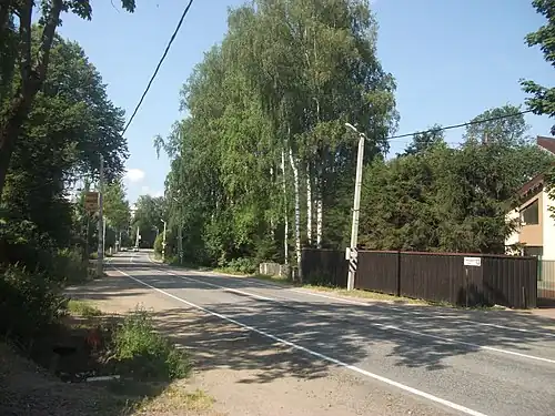 Ленинградское шоссе между остановками «Юкки-1» и «Юкки-2»