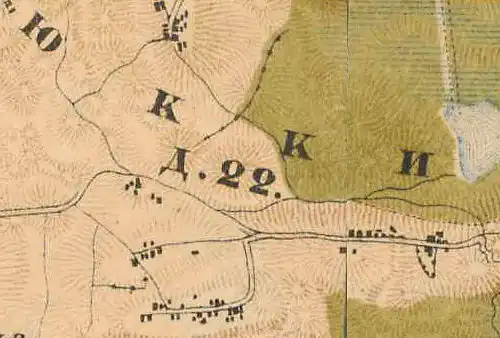 План деревни Юкки. 1885 год