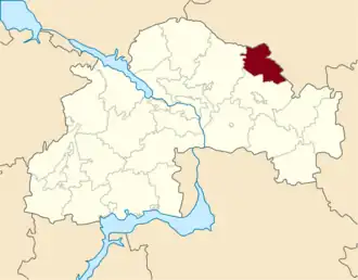 Юрьевский район на карте