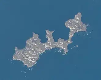 Остров Юрий  (фотография из космоса)