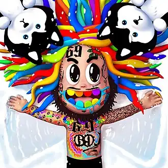 Обложка сингла 6ix9ine «Zaza» (2021)