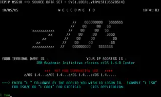 Экран приветствия при подключении через эмулятор терминала. Сейчас чаще используется web-интерфейс.
