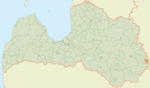 Залесская волость на карте