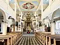 Интерьер приходского костёла св. Николая в Закшуве
