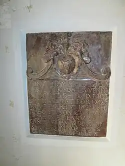 Мемориальная доска 1620 года