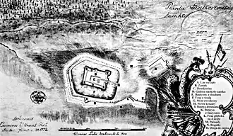 План Ландскронского укрепления. 1772 год