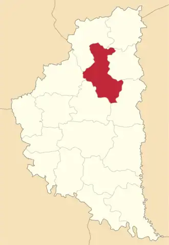 Збаражский район на карте