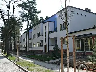 Дома архитектора Бруно Таута, поселение Дяди Тома (1926–1931): Wilskistraße, Берлин (фото 2013 года)