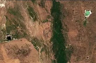 Жарлы, вид из космоса (спутник Sentinel-2)