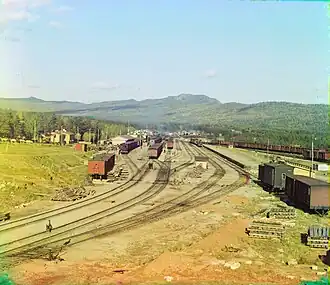 Станция Златоуст. Фото С. М. Прокудина-Горского, 1910 г.