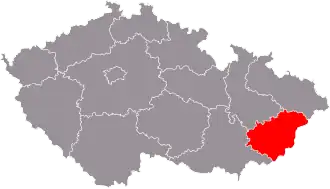 Злинский край на карте