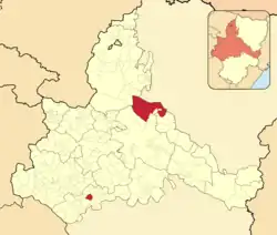 Расположение муниципалитета на карте провинции