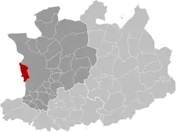 Расположение муниципалитета на карте провинции