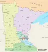 Миннесота, 8 округов