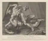 Давид и Голиаф. По Микеланджело-Даниеле да Вольтерра