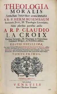 Theologia moralis, 1740 (Milano, Fondazione Mansutti)
