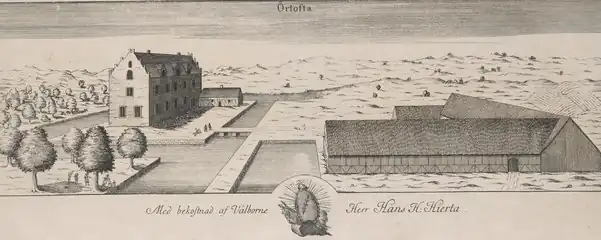 Замок на рисунке 1850 года