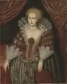 Мария Элеонора, принцесса Бранденбургская, со следующего года — королева Швеции, портрет 1619 г. кисти Михиля ван Миревелта, замок Грипсхольм (Стокгольм)